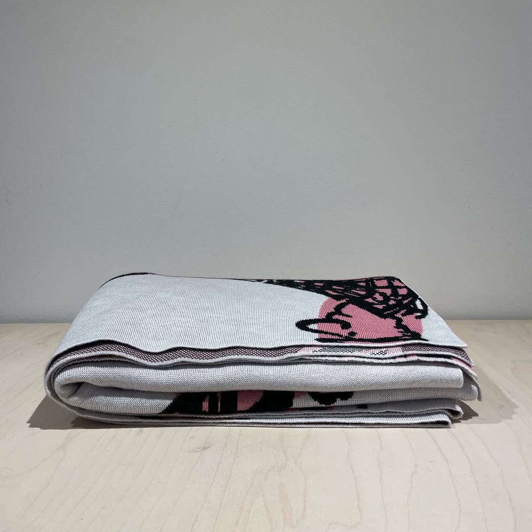 MCSTOCK - Knitted jacquard blanket