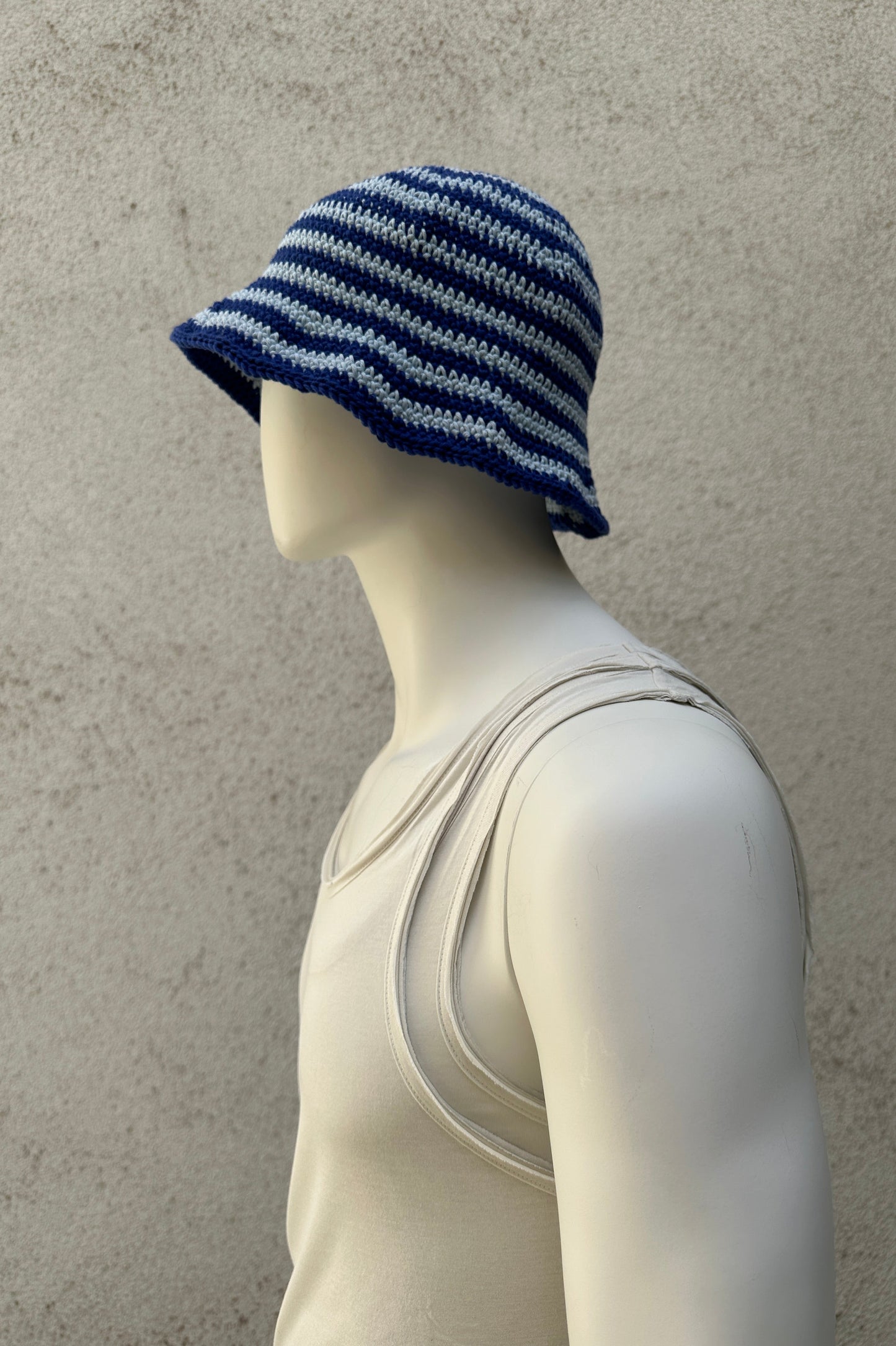 AMBA AMBA - Bucket Hat - striped blue