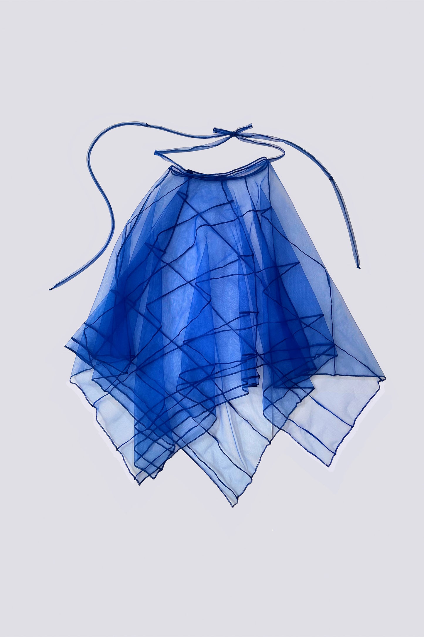 AMBRA FIORENZA - Medusa Wrap Skirt - blue