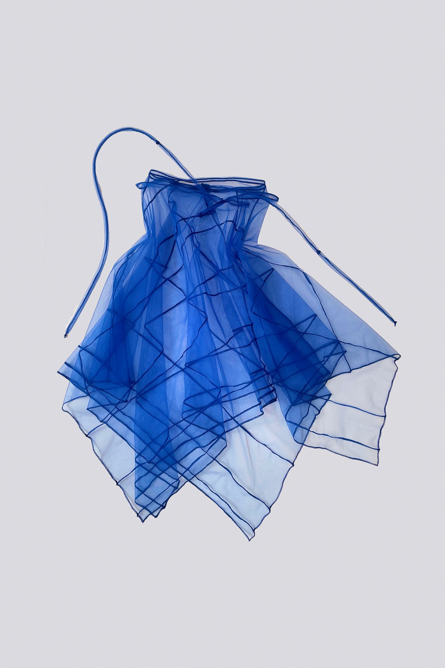 AMBRA FIORENZA - Medusa Wrap Skirt - blue