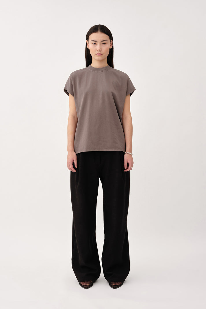 WON HUNDRED - EMERSON T-SHIRT - Charcoal Grey