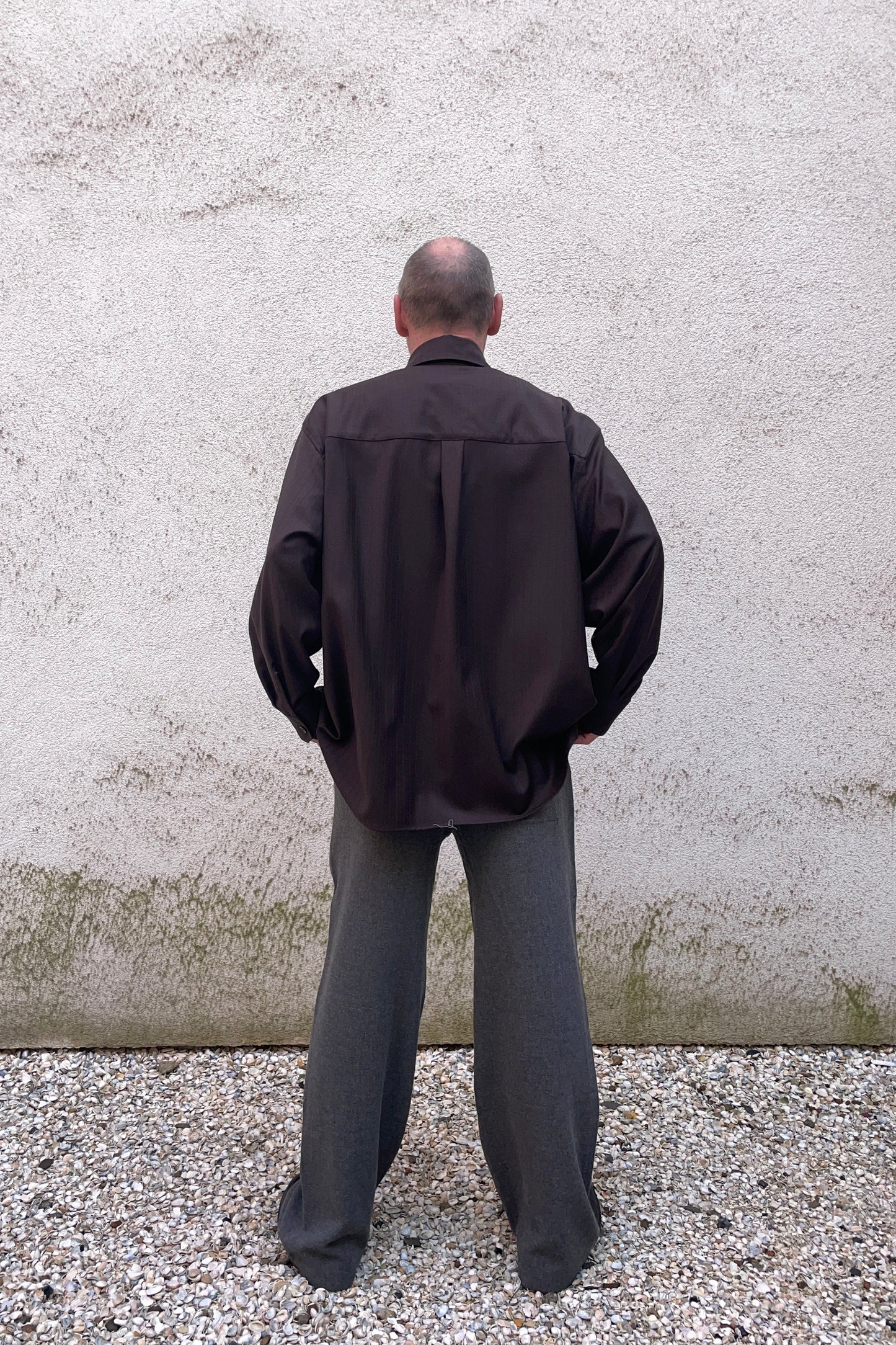 STUDIO SCHMITD- NARCISSUS SHIRT - brown stripes