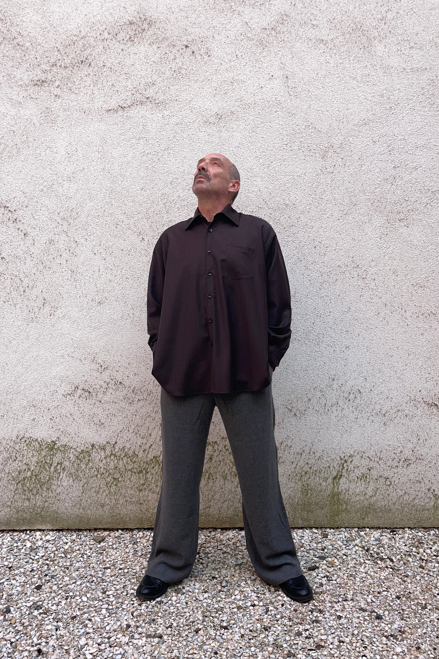 STUDIO SCHMITD- NARCISSUS SHIRT - brown stripes