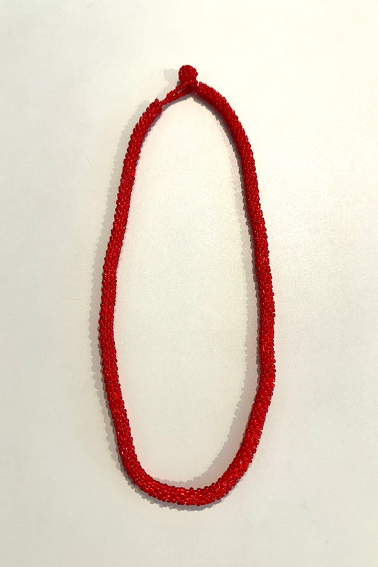 AMIKE - Single Liner Necklace, red