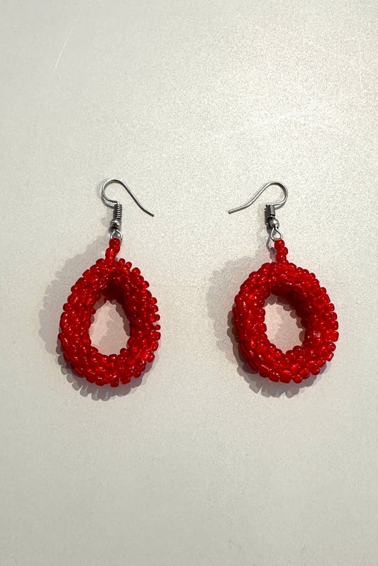 AMIKE - Earrings, red