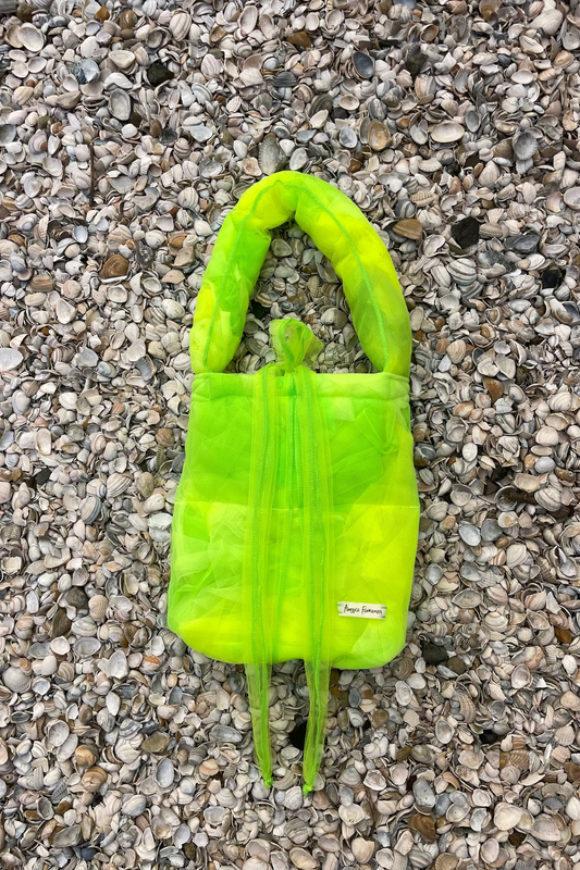 AMBRA FIORENZA - Puffy Bag, lime