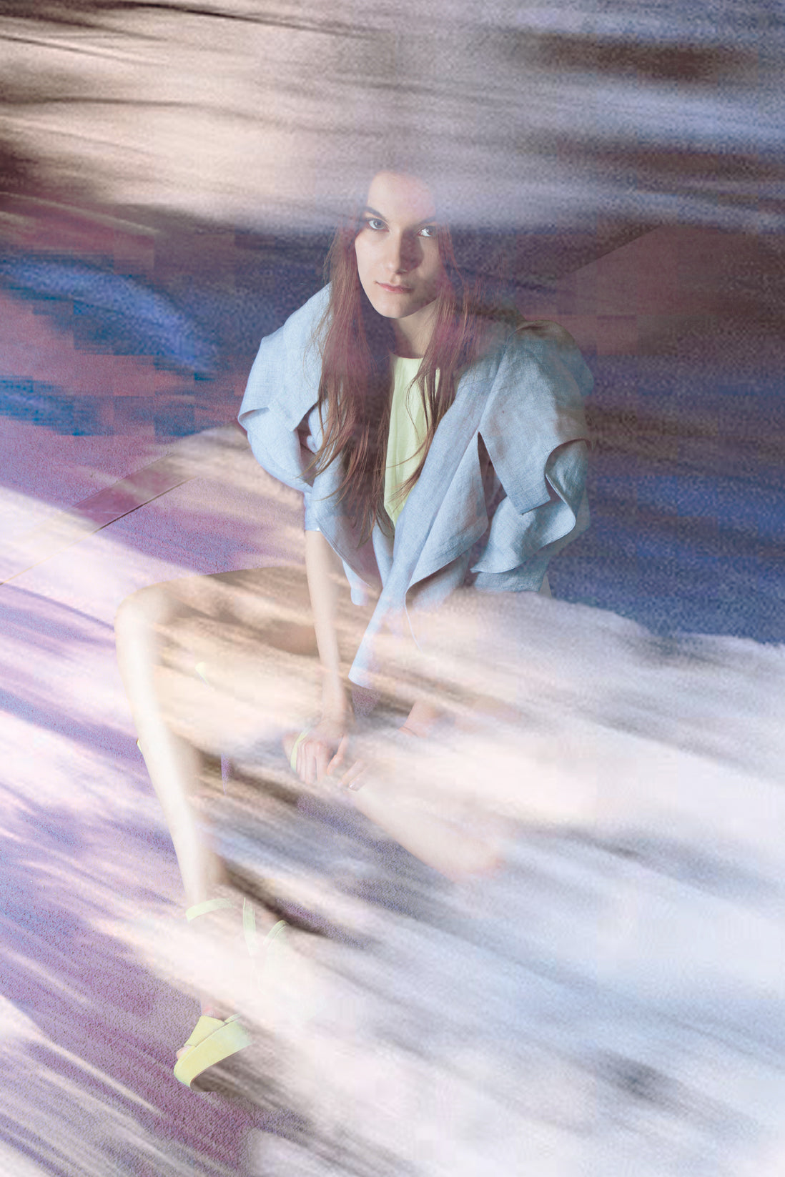 EIGENE - Cropped Cloud Linen Jacket 1 of 1 Archive Piece