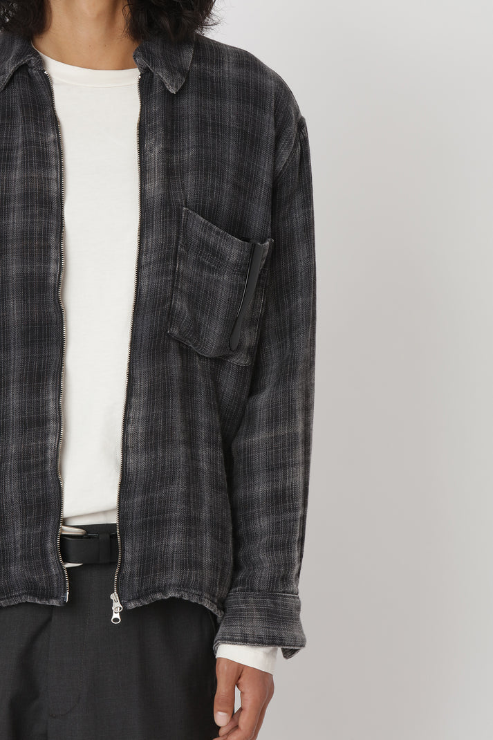 WON HUNDRED - Zayne Zip Shirt - Black