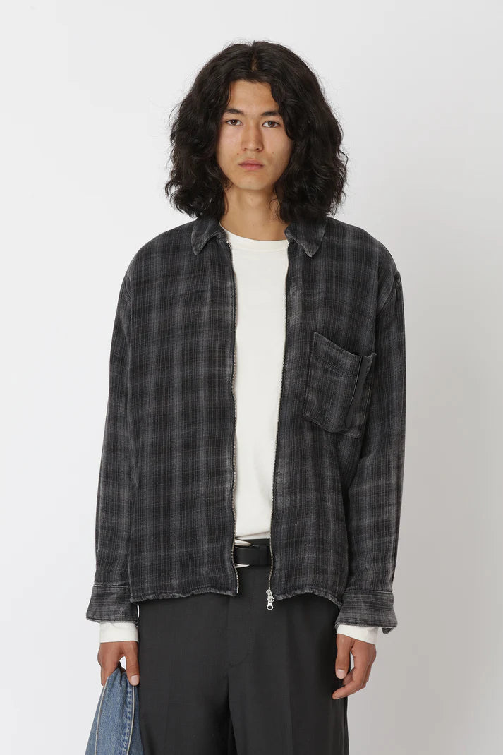 WON HUNDRED - Zayne Zip Shirt - Black