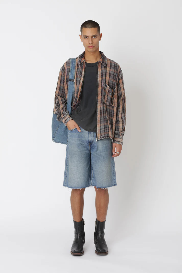 WON HUNDRED - Zayne Zip Shirt - Checked Red