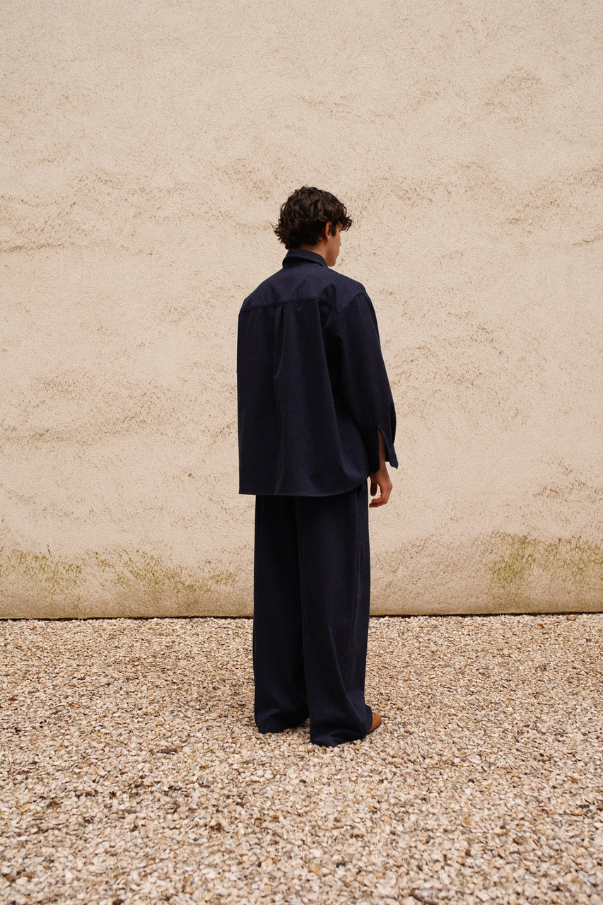 STUDIO SCHMITD- NARCISSUS SHIRT - navy denim