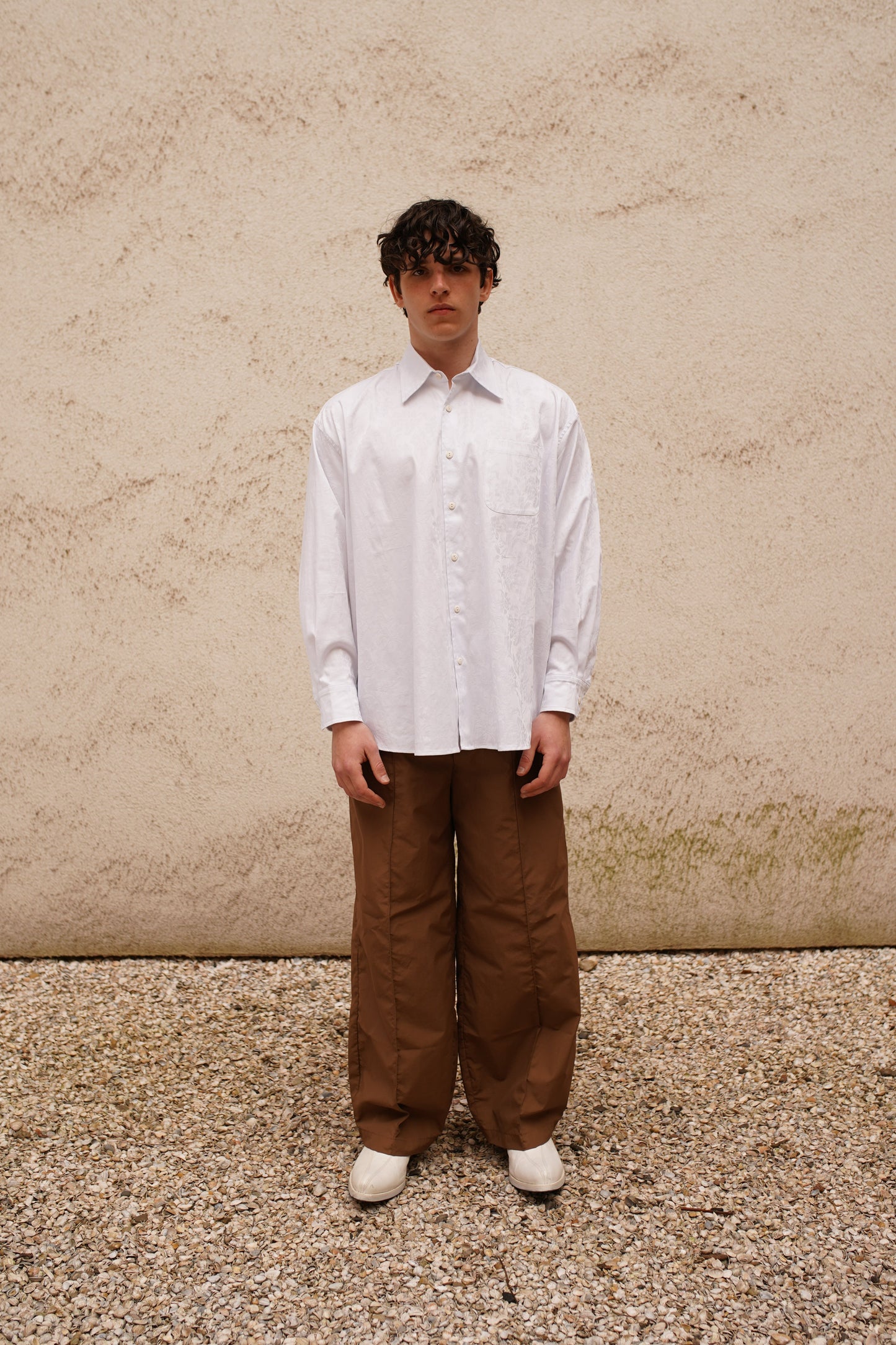 STUDIO SCHMITD- NARCISSUS SHIRT - WHITE Jaquard