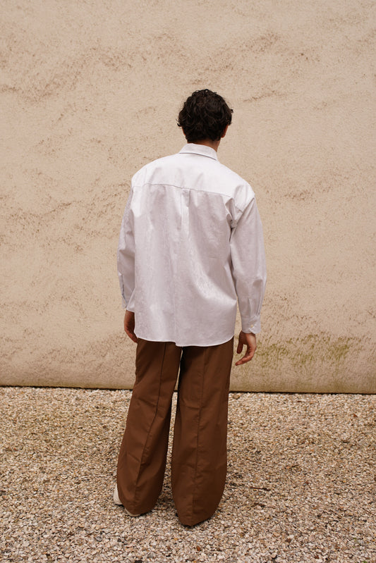 STUDIO SCHMITD- NARCISSUS SHIRT - WHITE Jaquard