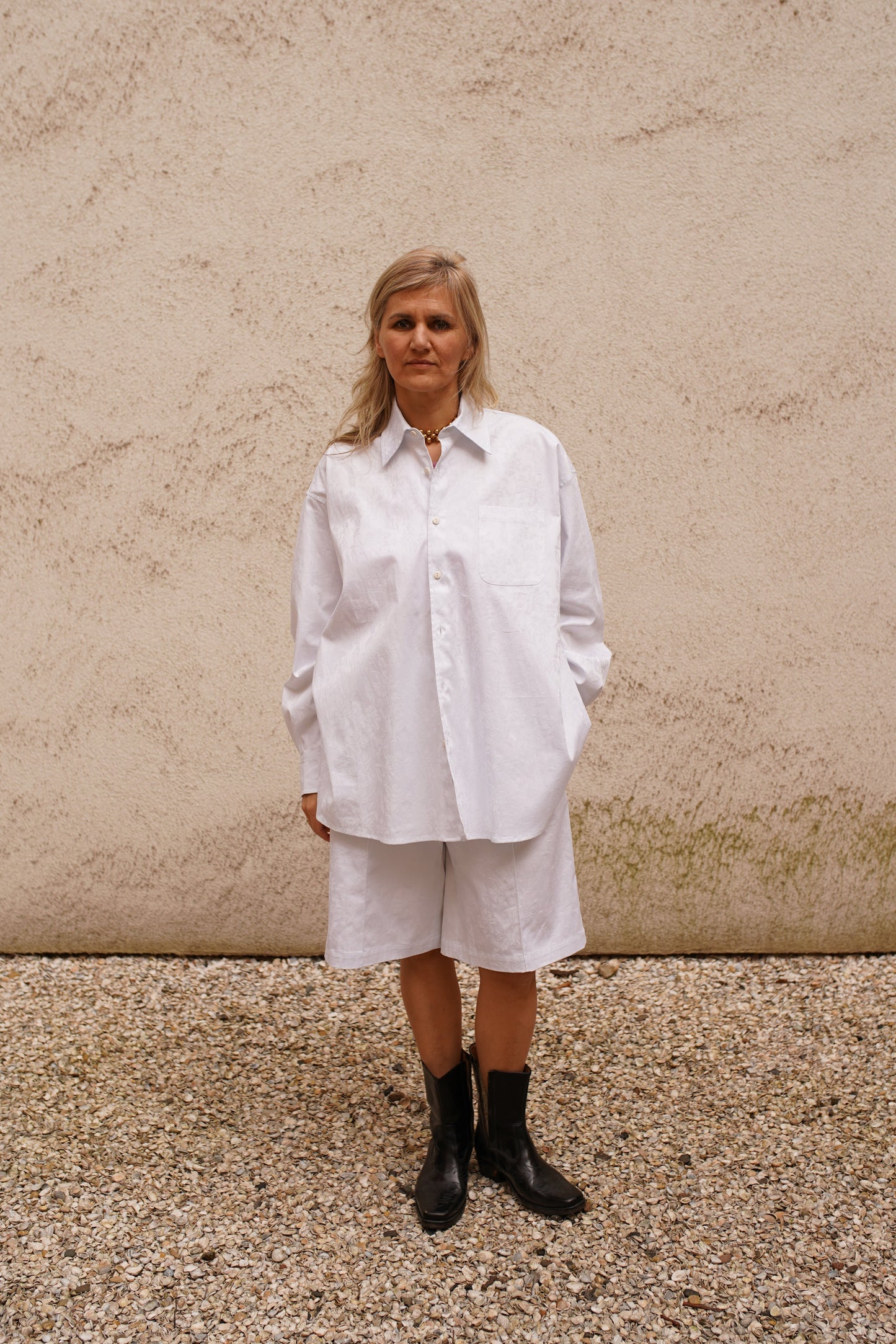 STUDIO SCHMITD - ECHO Short - White Jaquard