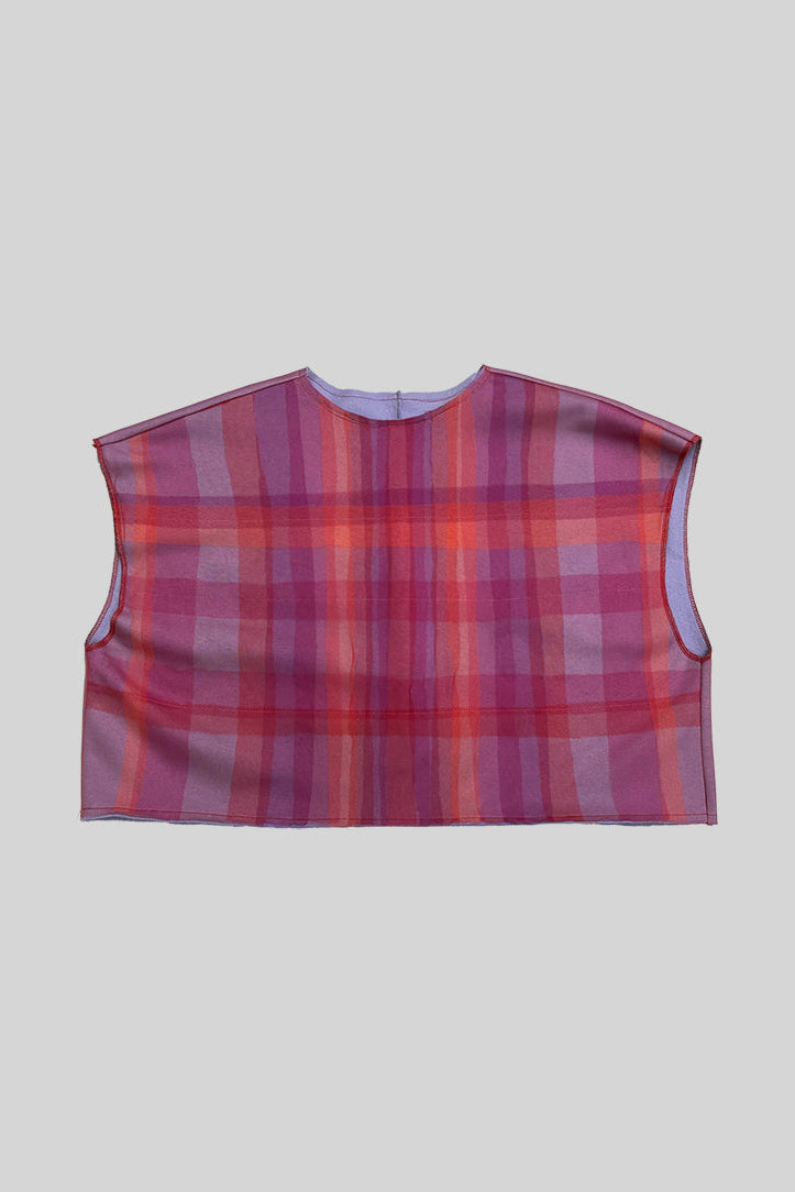 AMBRA FIORENZA - Warm Flame Grid Sweatshirt