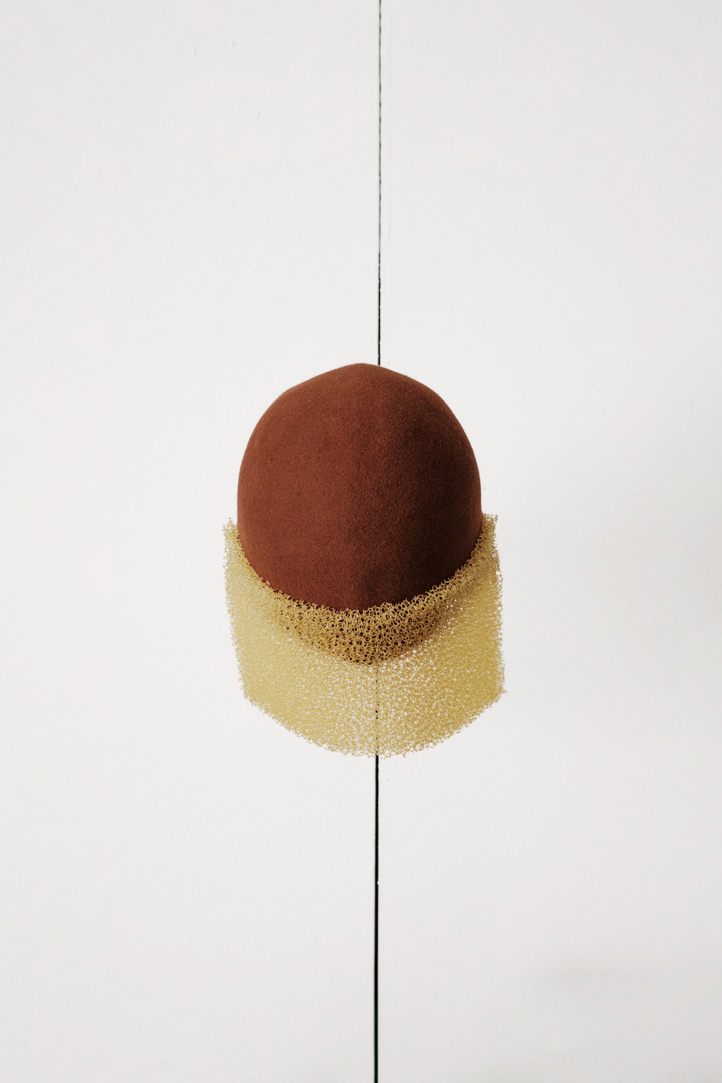 EIGENE – Caramel Constructed Wool Cap 1 of 1 Archive Piece