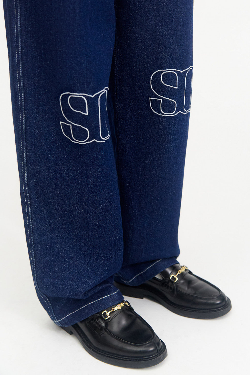 SLEEP-OVER - Monogram Denim Pants