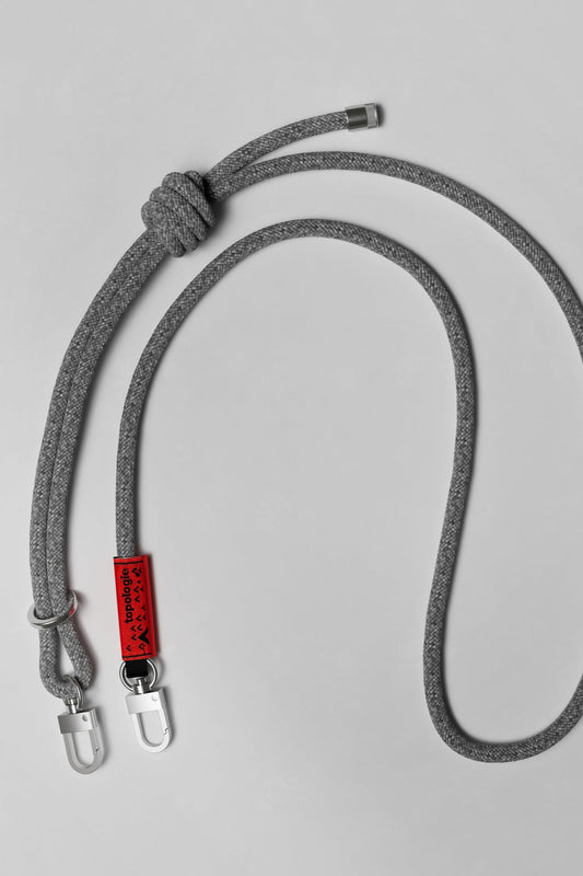 TOPOLOGIE - 8mm Rope Strap - grey melange