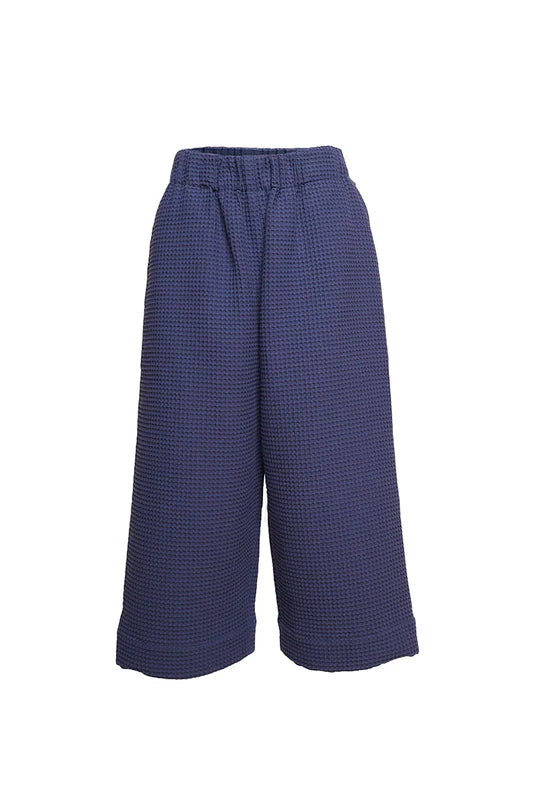 BUKI AKOMOLAFE - Waffle Pants, midnicht blue