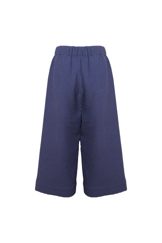 BUKI AKOMOLAFE - Waffle Pants, midnicht blue