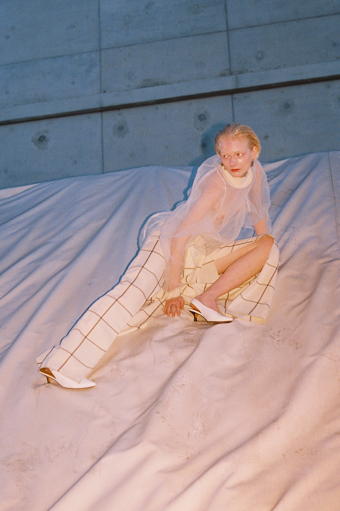 EIGENE – Checked Wool Marlene Pants 1 of 1 Archive Piece