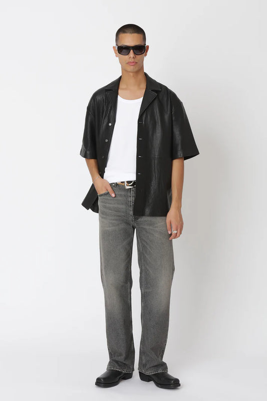 WON HUNDRED - Desmond Leather Shirt