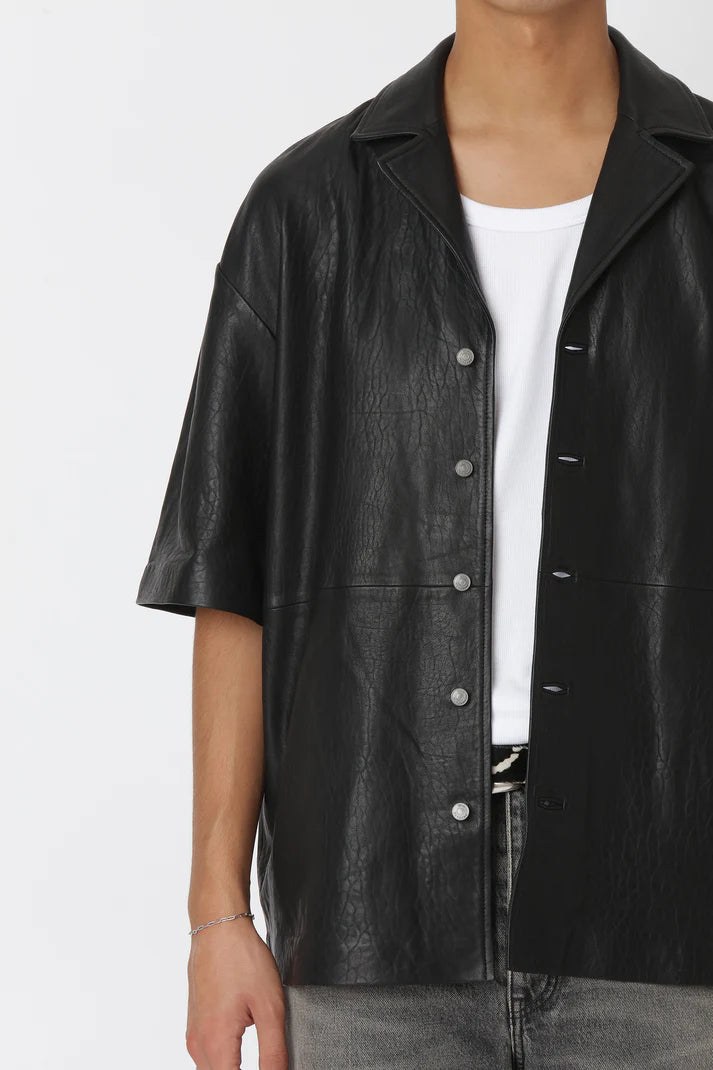 WON HUNDRED - Desmond Leather Shirt