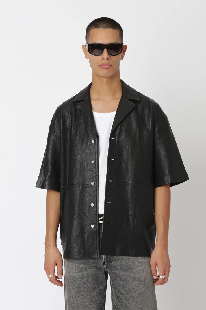 WON HUNDRED - Desmond Leather Shirt