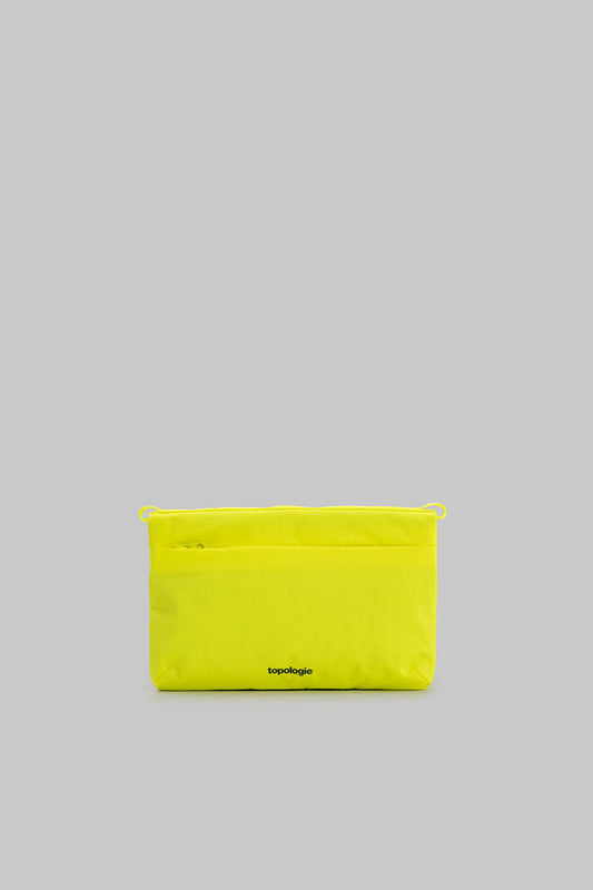 TOPOLOGIE - Flat Sacoche Bag - small - neon yellow