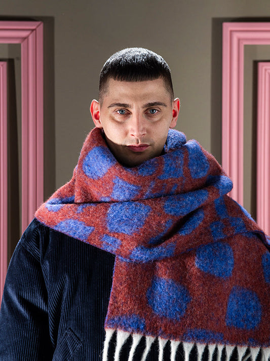 HENRIK VIBSKOV - Chess Wool Scarf