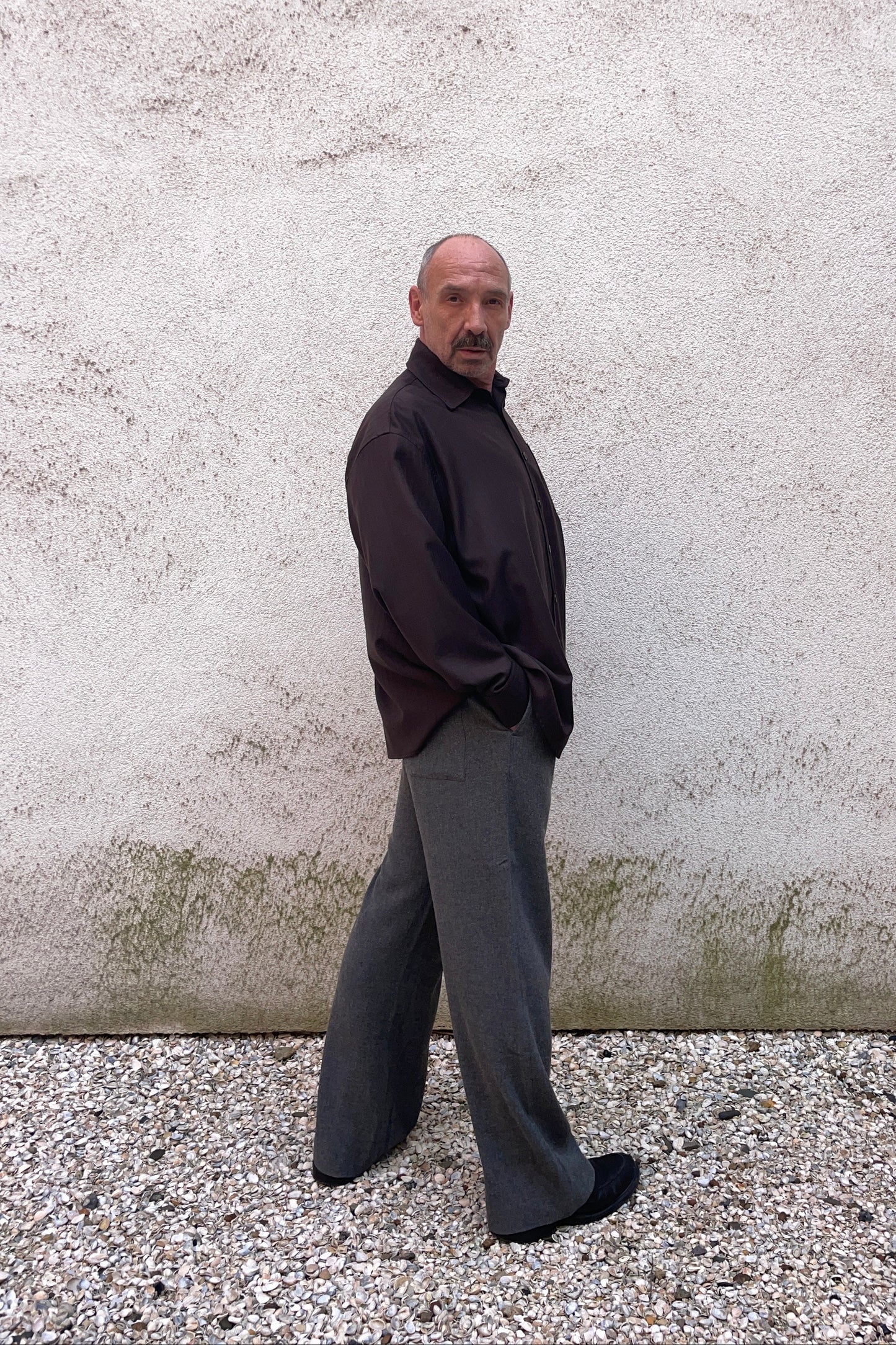 STUDIO SCHMITD- NARCISSUS SHIRT - brown stripes