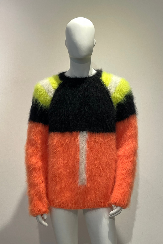 CLAUDIA SKODA - Cloud Sweater, orange/black