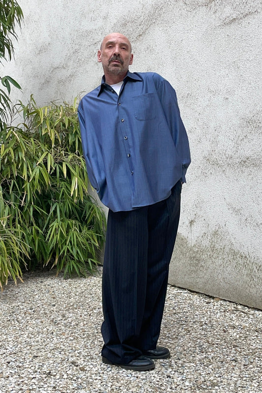 STUDIO SCHMITD- NARCISSUS SHIRT - middle blue