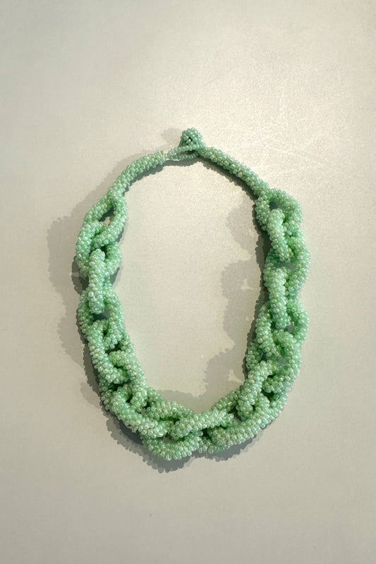 AMIKE - Chain Necklace, green