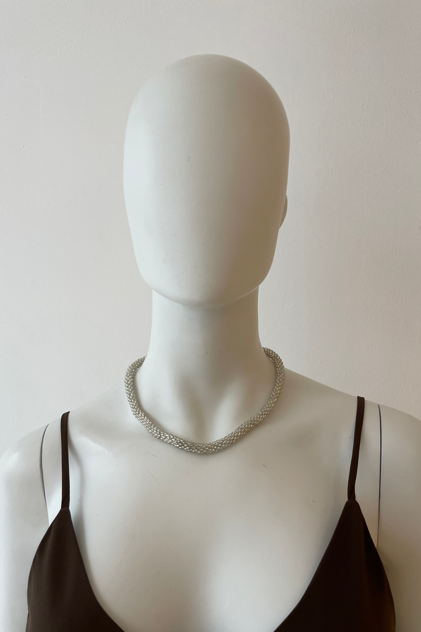 AMIKE - Single Liner Necklace, silver