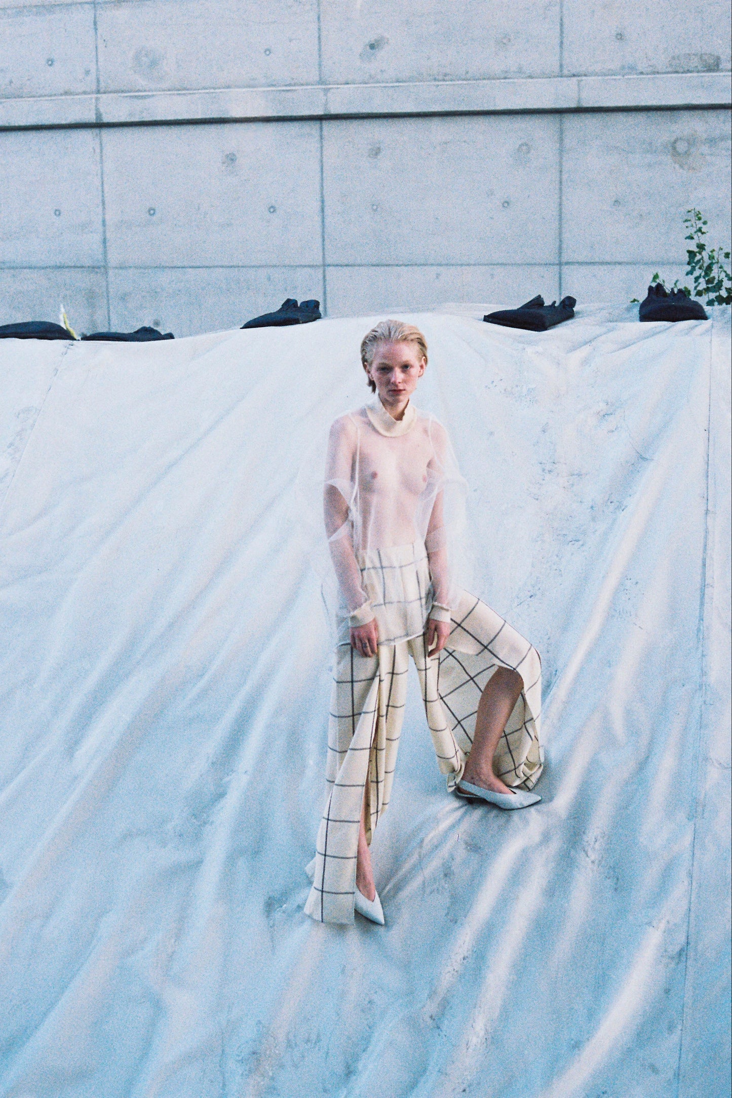 EIGENE – Checked Wool Marlene Pants 1 of 1 Archive Piece