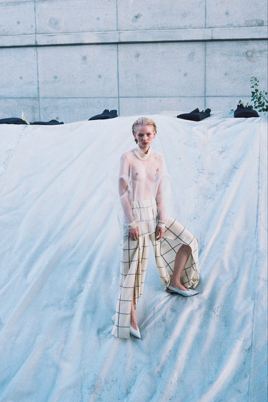 EIGENE – Checked Wool Marlene Pants 1 of 1 Archive Piece