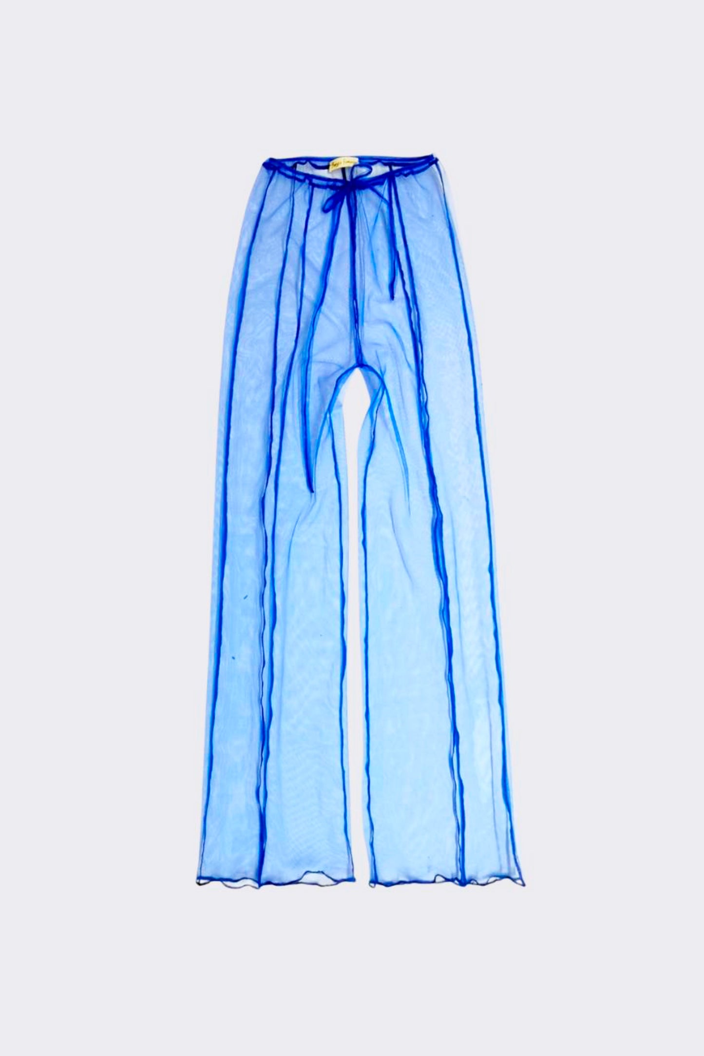 AMBRA FIORENZA - Cocktail Pants - blue