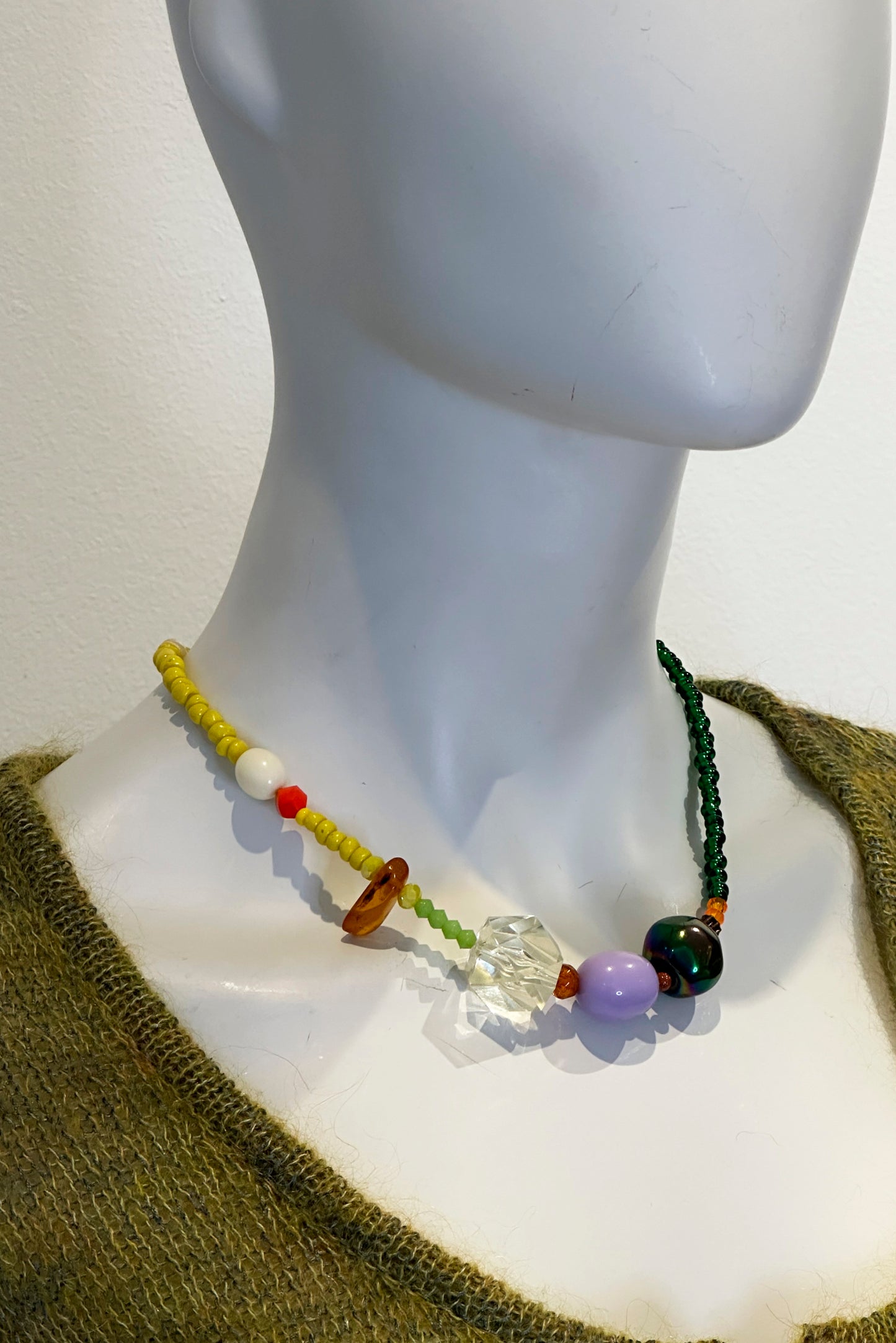 STARSTYLING - Necklace No 2 - green/yellow