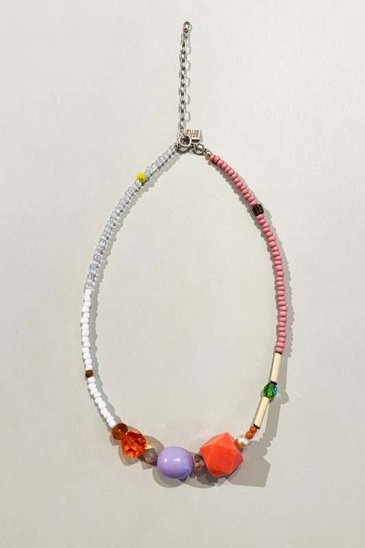 STARSTYLING - Necklace No 3 - white/pink